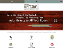 Tablet Screenshot of foxwellfloors.com